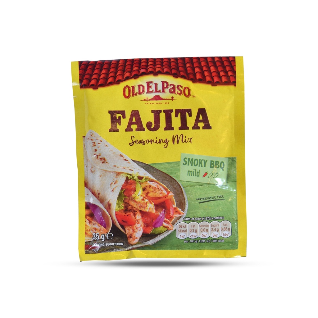 Old El Paso Fajita Seasoning Mix Smoky Bbq 35g Whim